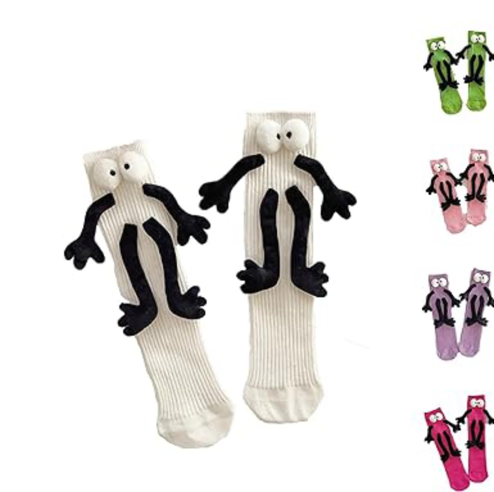 Sponsored Ad – Couple Holding Hands Socks, Funny Magnetic Hand Socks, Unisex Mid Tube for Couples, Holiday Couple, Unique Funny Gift, Comfortable and Durable (Style 5 White)