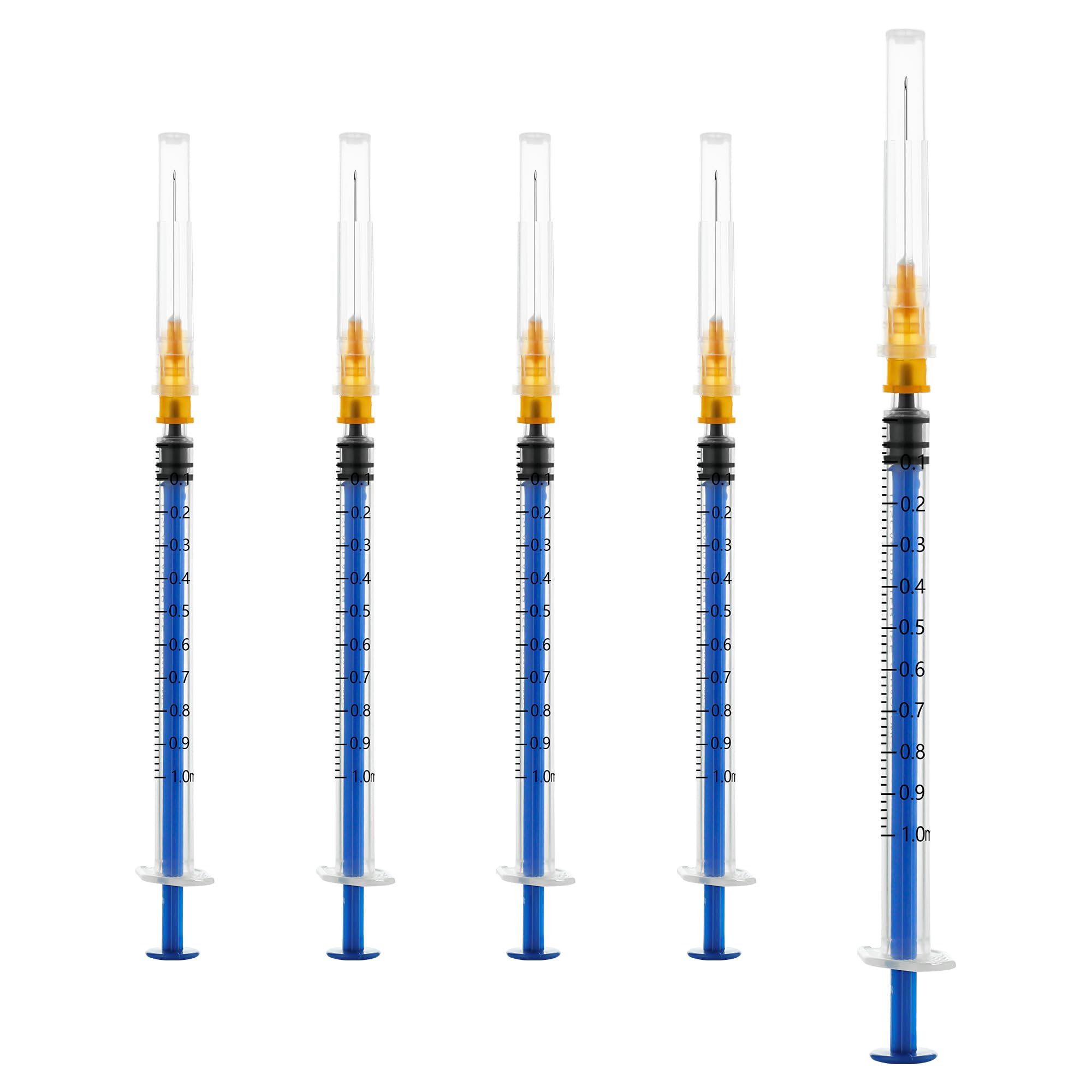 Disposable Syringe for Scientific Labs, Individually Wrapped (1ml 25Ga 1" Luer Slip, Count, 20.0)