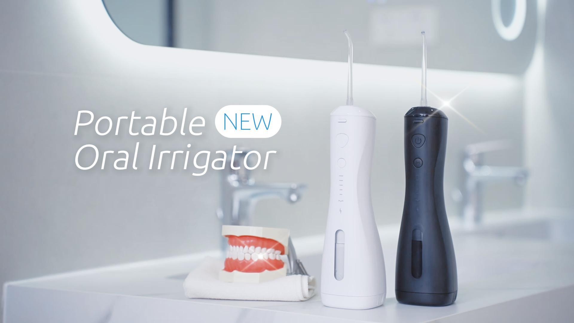 Buy H2Ofloss Water Flosser Professional Cordless Dental Oral Irrigator | HF-6 PLUS - Black in Qatar