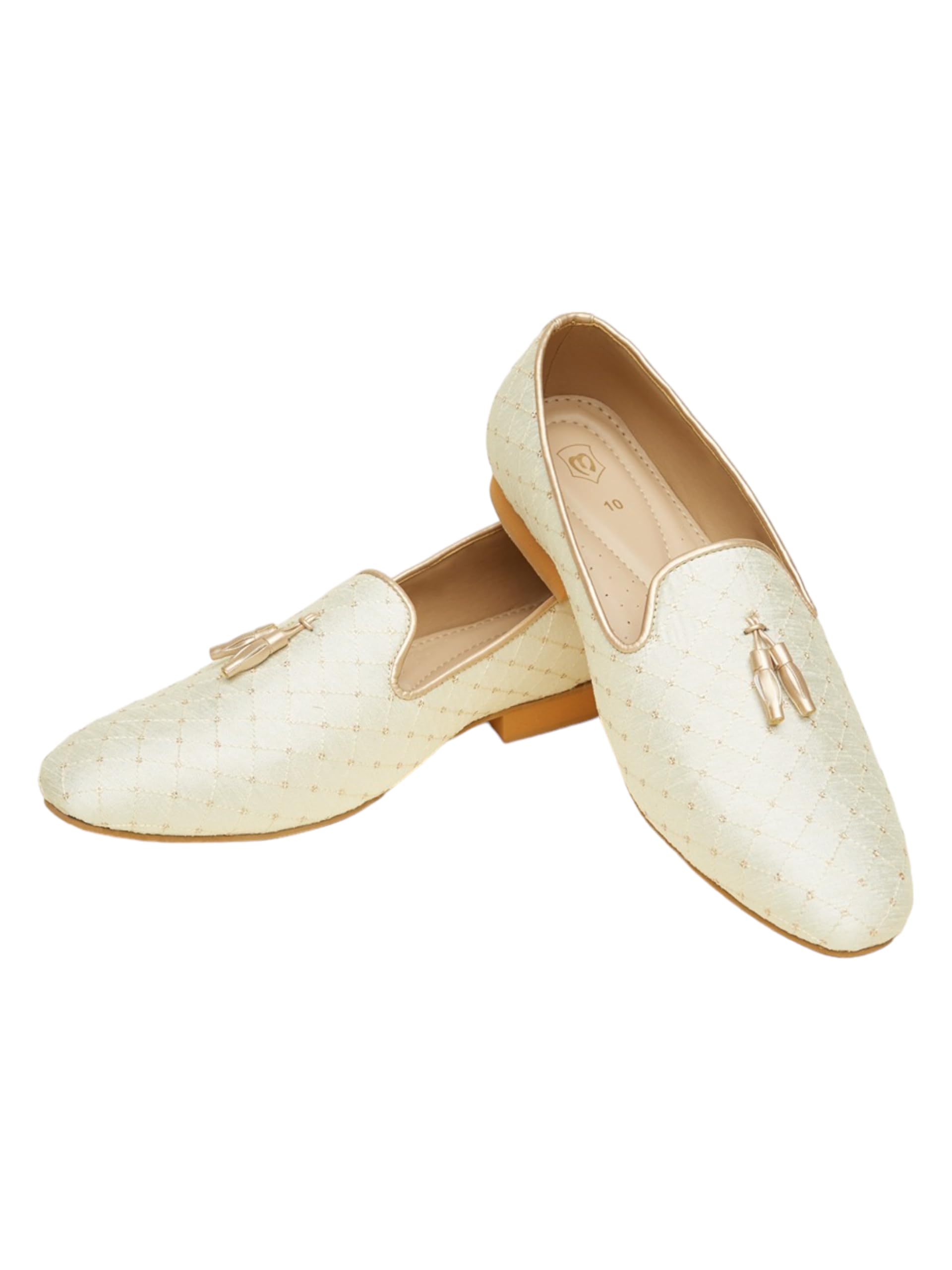 Manyavar Cream White Lattice Patterned Loafer Style Jutis | Mens Ethnic Jutti | Juttis and Mojaris (B0CVXLQ9S6) Amazon Price History, Amazon Price Tracker