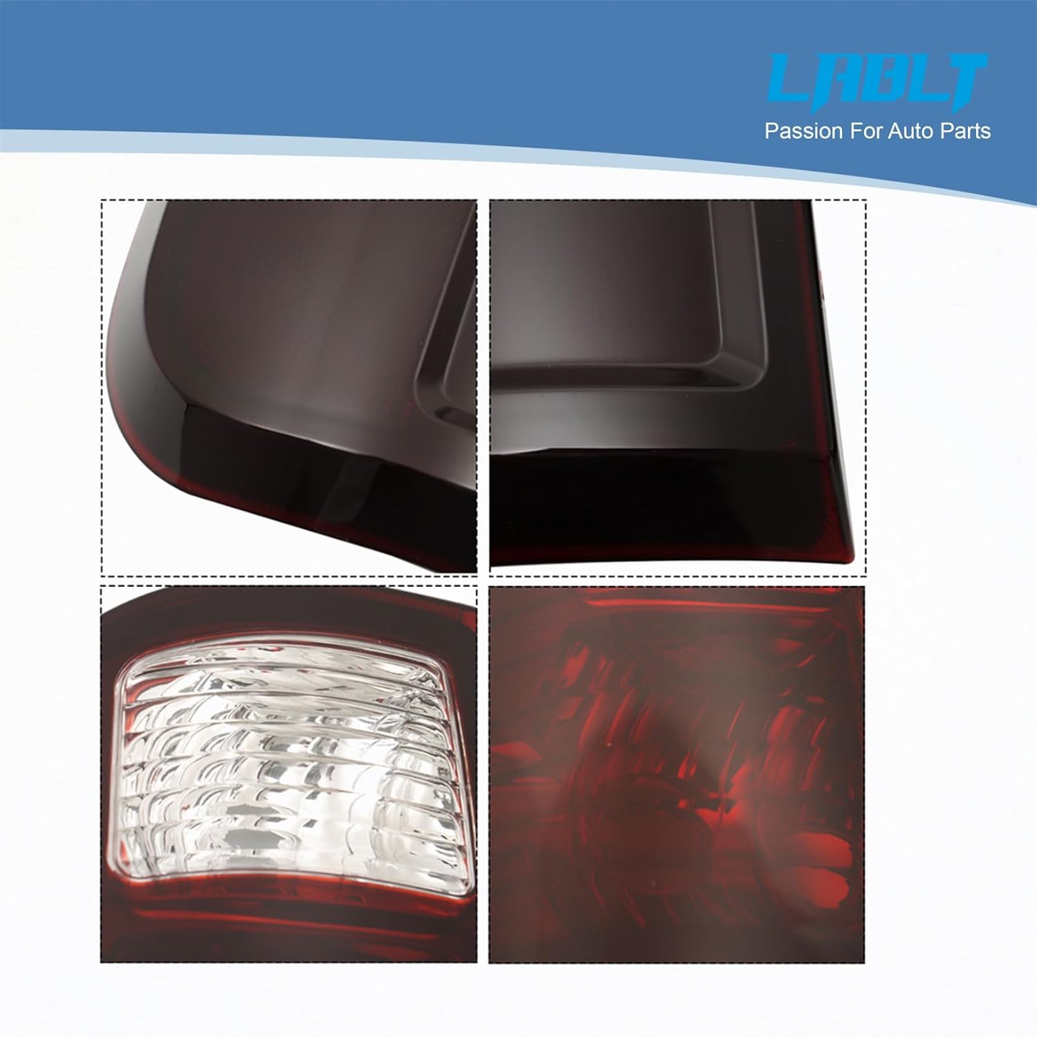 LABLT A Pair of Smoked Black Taillights Replacement for 2008-2016 F250 Tail Lights BC3Z13404A BC3Z13405A