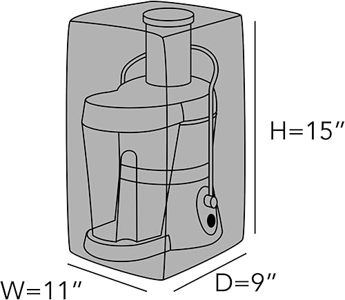 Miniatura 2 de Covermates Keepsakes - Funda para licuadora, protección contra el polvo, resistente a las manchas, lavable, funda para electrodomésticos, color negro
