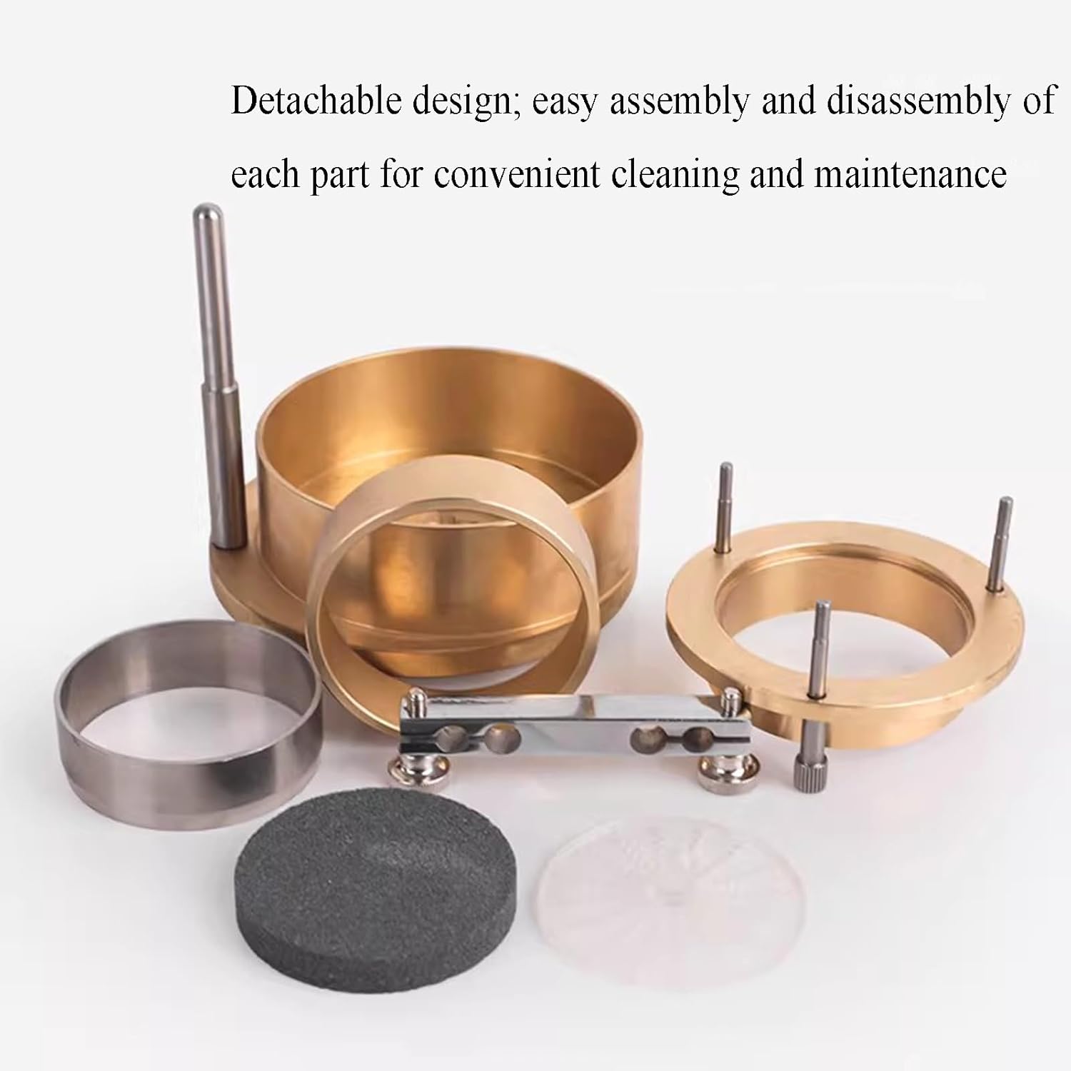 Soil Swelling Rate Tester, Soil Moisture Content Measuring Tool, with Brass Measuring Cup, Detachable Design, for Laboratory, Geotechnical
