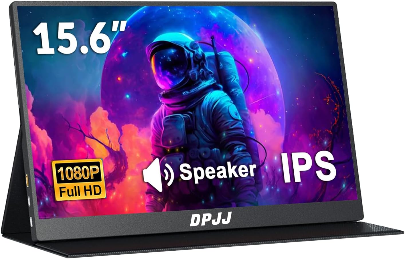 15.6inch Portable Monitor,1080P USB-C HDMI Second External Monitor for Laptop,PC,Mac Phone,PS,Xbox,Swich,IPS Ultra-Thin Zero Frame Gaming Display/Premium Smart Cover