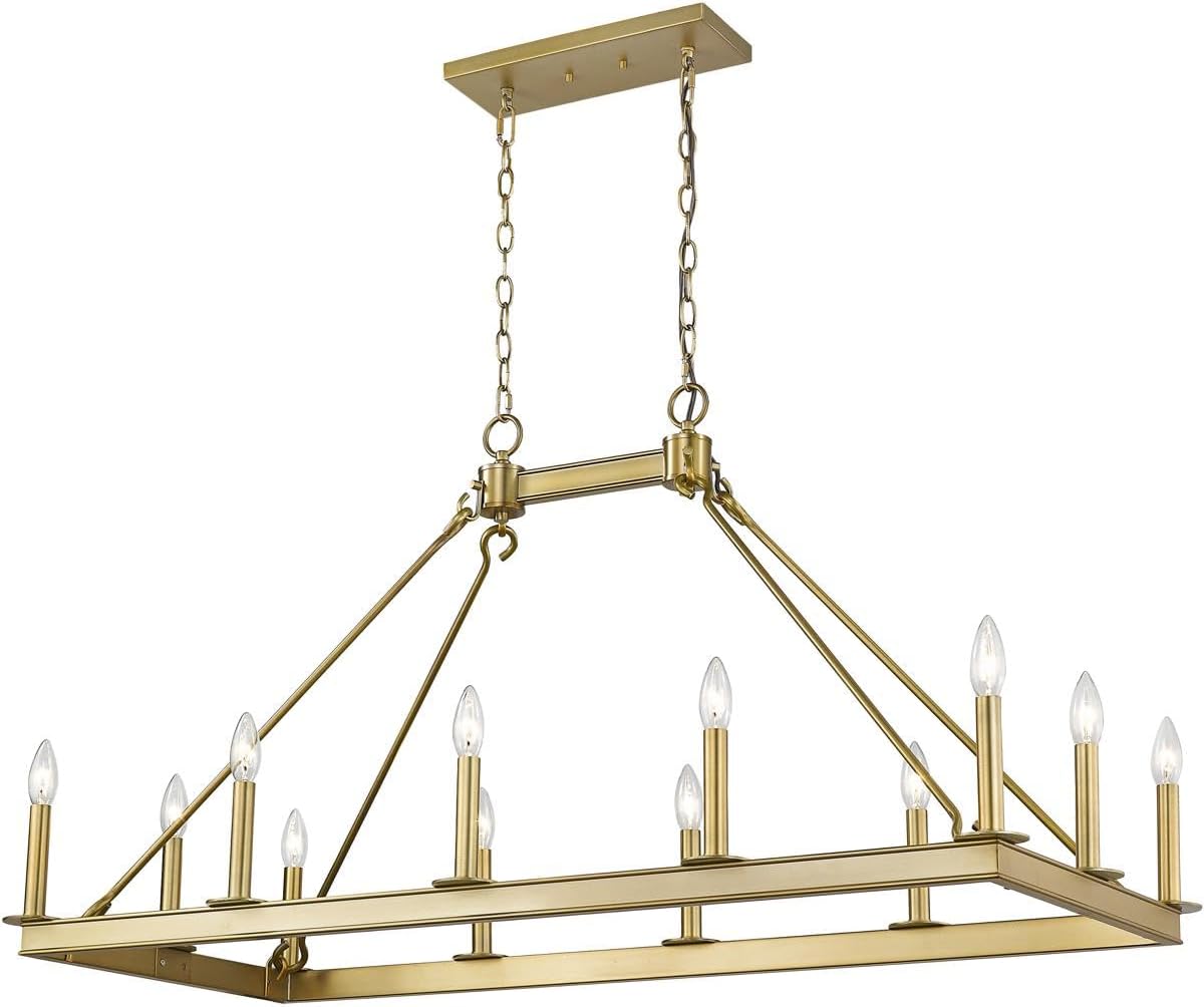 Z-Lite 12 Light Island/Billiard 482-12L-OBR, Brass