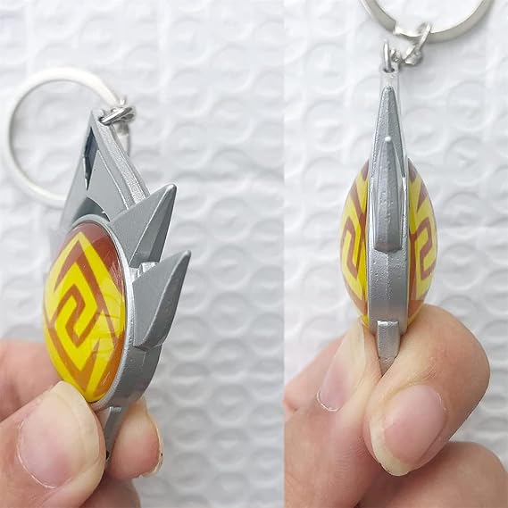 Genshin Luminous Key charms Toy Impact Snezhnaya Geo Keychain Gold Game Figure Key Chain Pendant Keyring Genshin ​Character