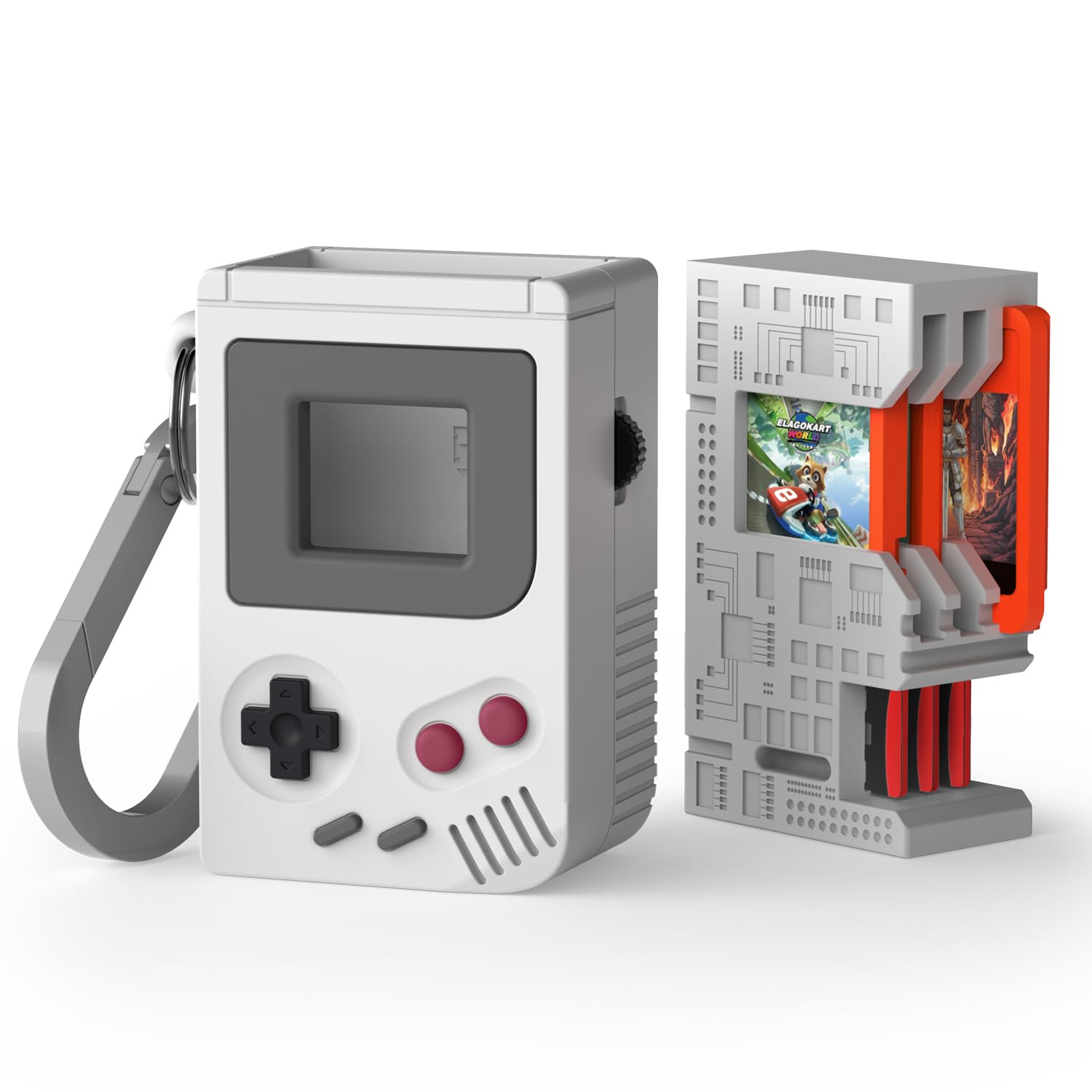 elago Switch Game Case Compatible with Nintendo Switch 2/OLED/LITE Games & Micro SD Cards, Switch 2 Game Card Holder Cartridge Case with 3 Game Card Storage (NW5)