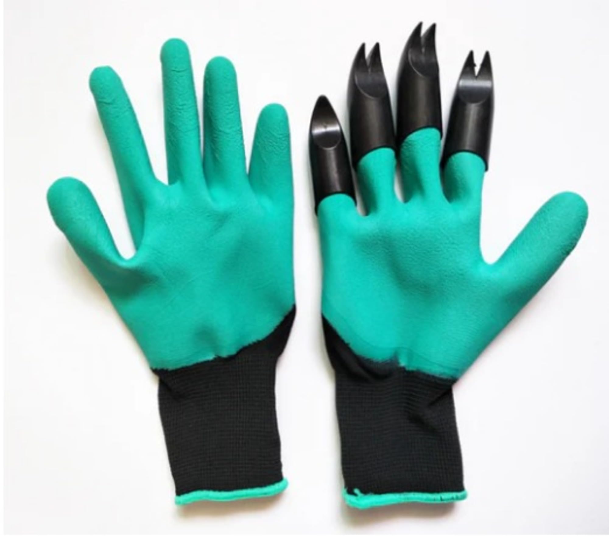 Garden Art Rubber Coated Thorn Proof, Waterproof, Gardening Gloves With Sturdy FIngertips | 8 ABS Plastic Claws For Digging, Planting and Other Farming Activites (B0D9XY5HDX) Amazon Price History, Amazon Price Tracker