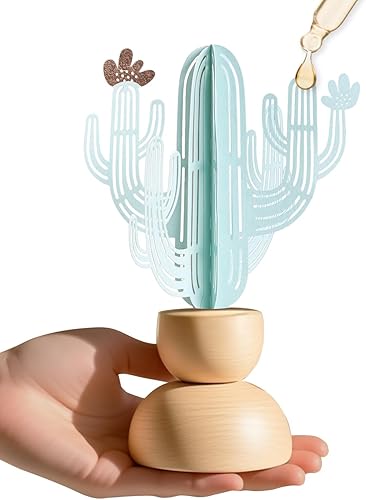Difusor pasivo giratorio silencioso, inalámbrico, sin agua, decoración de escritorio inspirada en origami para el hogar u oficina, regalo relajante
