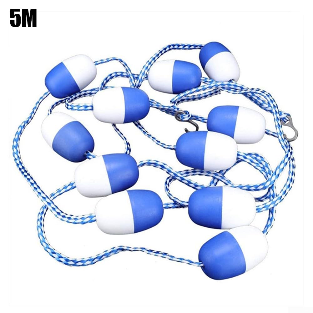 Ligne de séparation de piscine de 5 m, corde de séparation flottante de 7 cm