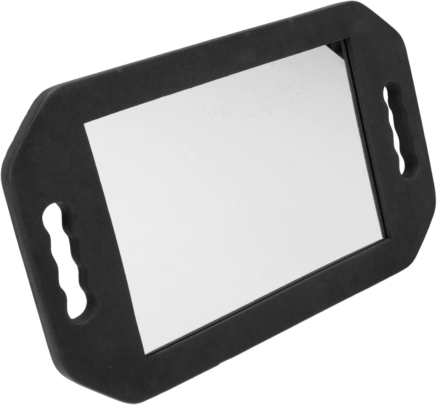 Didiseaon High Density Foam Rectangular Beauty Mirror with Ergonomic Handle for Hair Salon and Makeup Use Portable Salon Check Mirror for Precise Reflection and Easy Handling