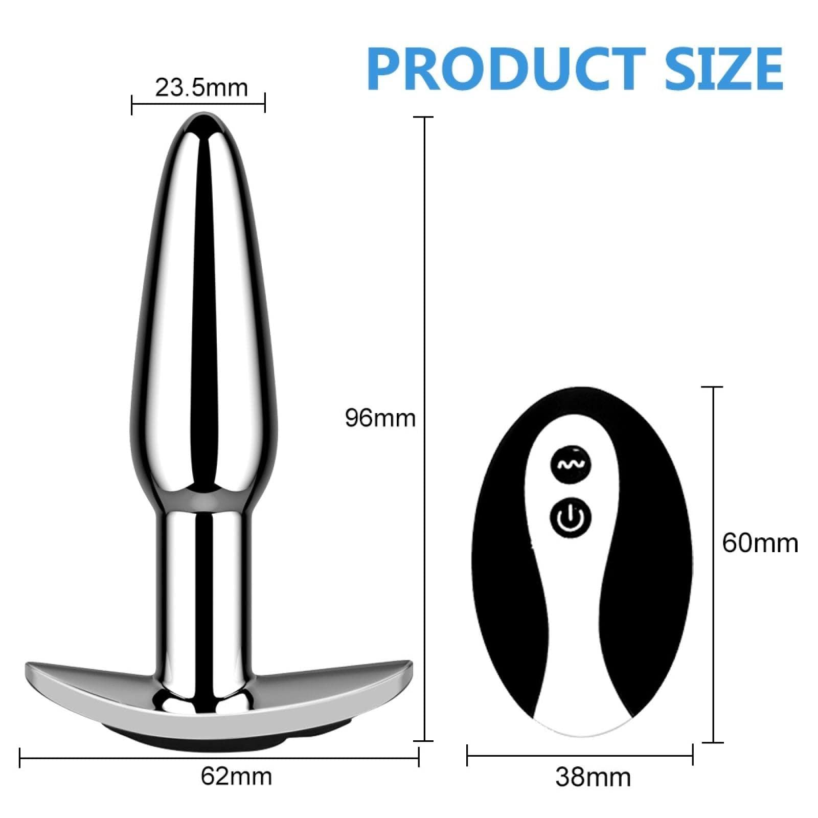 Vibratore Vibratore Principiante Butt Plug anale 10 velocità vibratore anale in metallo Piccolo plug anale vibrazione giocattolo del sesso Masturbatore giocattoli adulti del sesso Macchina
