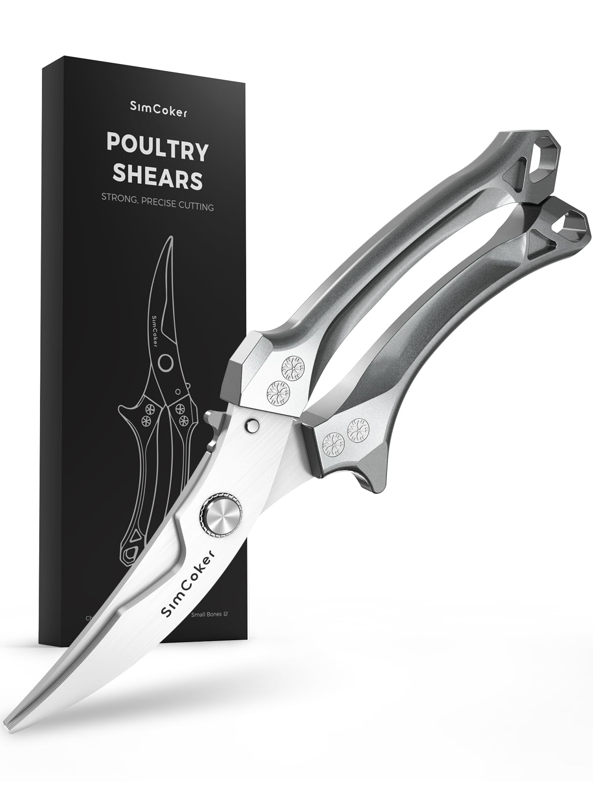 Heavy Duty Poultry Shears, Better Control for Chicken & Turkey Prep