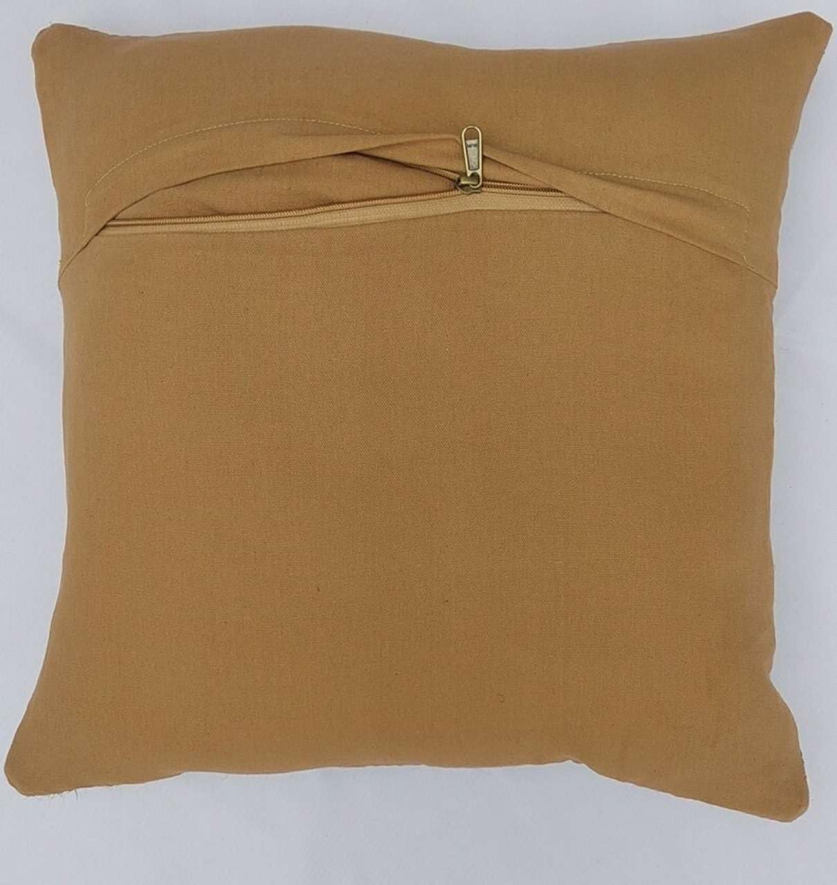 Set of 4 Geometric Wool Jute Square Throw Pillow Covers -Decorative 18 x 18 Inches Multicolour Cushion Covers Perfect for Sofa/Couch/Bed/Home/Outdoor/Car (Multicolour - 10)