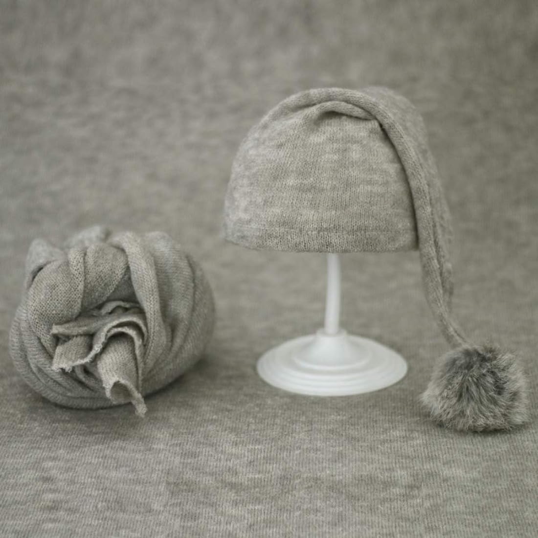 Manta de swaddling para recién nacido con gorro Imiolo E K para fotografía de bebé