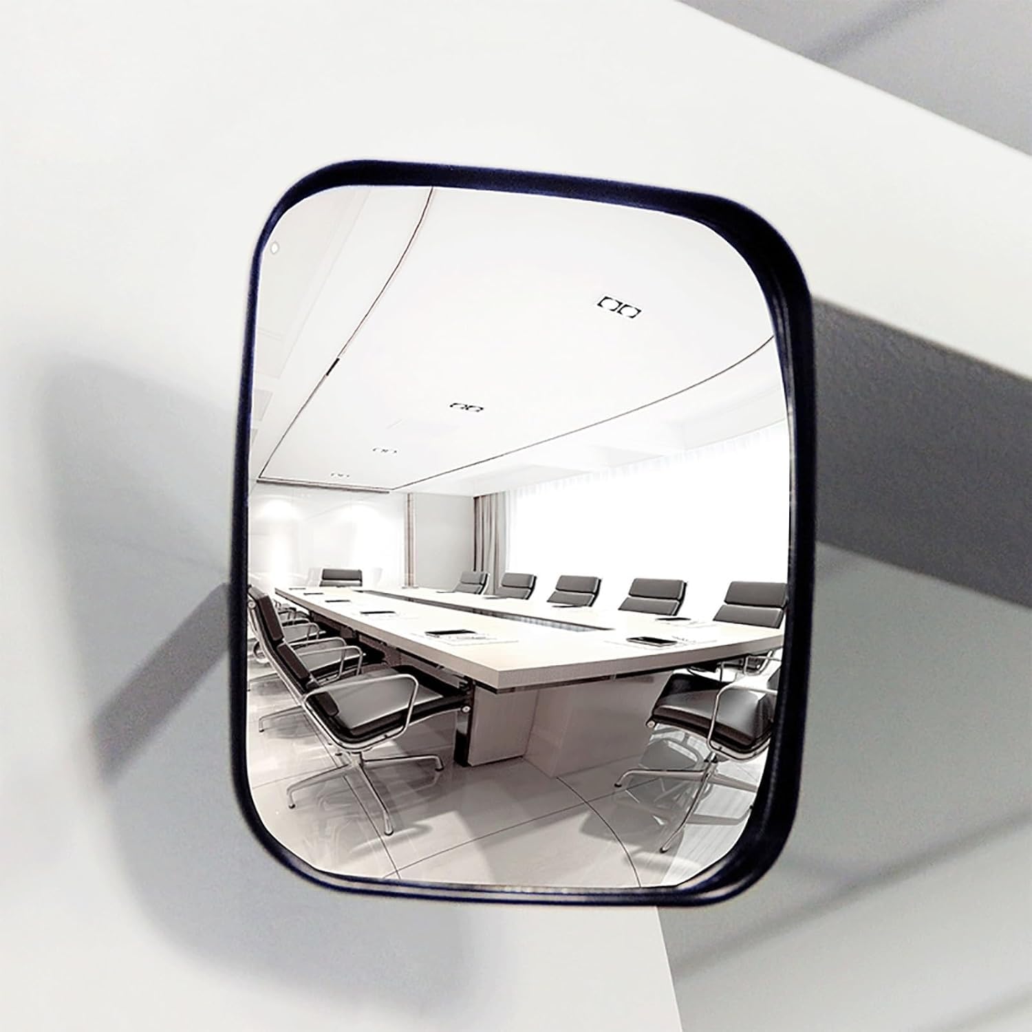 Specchio Convesso In Acrilico, Specchio Stradale, Staffa Regolabile Per Garage, Magazzino E Sorveglianza Interna O Esterna, Visione Chiara E Grandangolare, Rettangolare(20x24cm/8x9in)