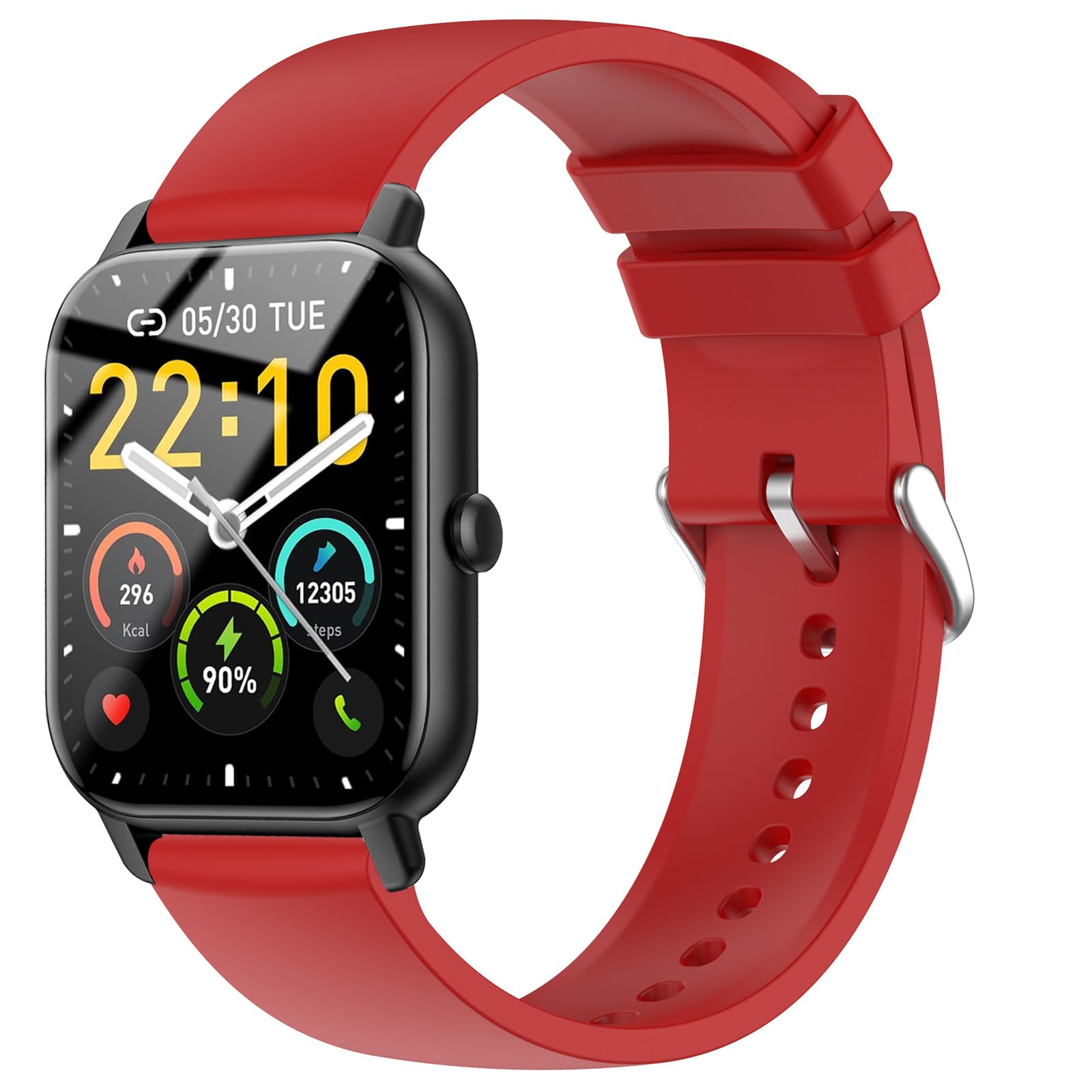 SUGARJAR Bracelet Compatible with Nerunsa P66D, 22 mm Watch Strap for Donerton T50S, T50H, Popglory P66, ENOMIR IDW19/LW51/LW11, TOOBUR IDW13/IDW16/IDW19/BW01, Uaue T50S, Narcid P95/P95/P95 666,66,MA