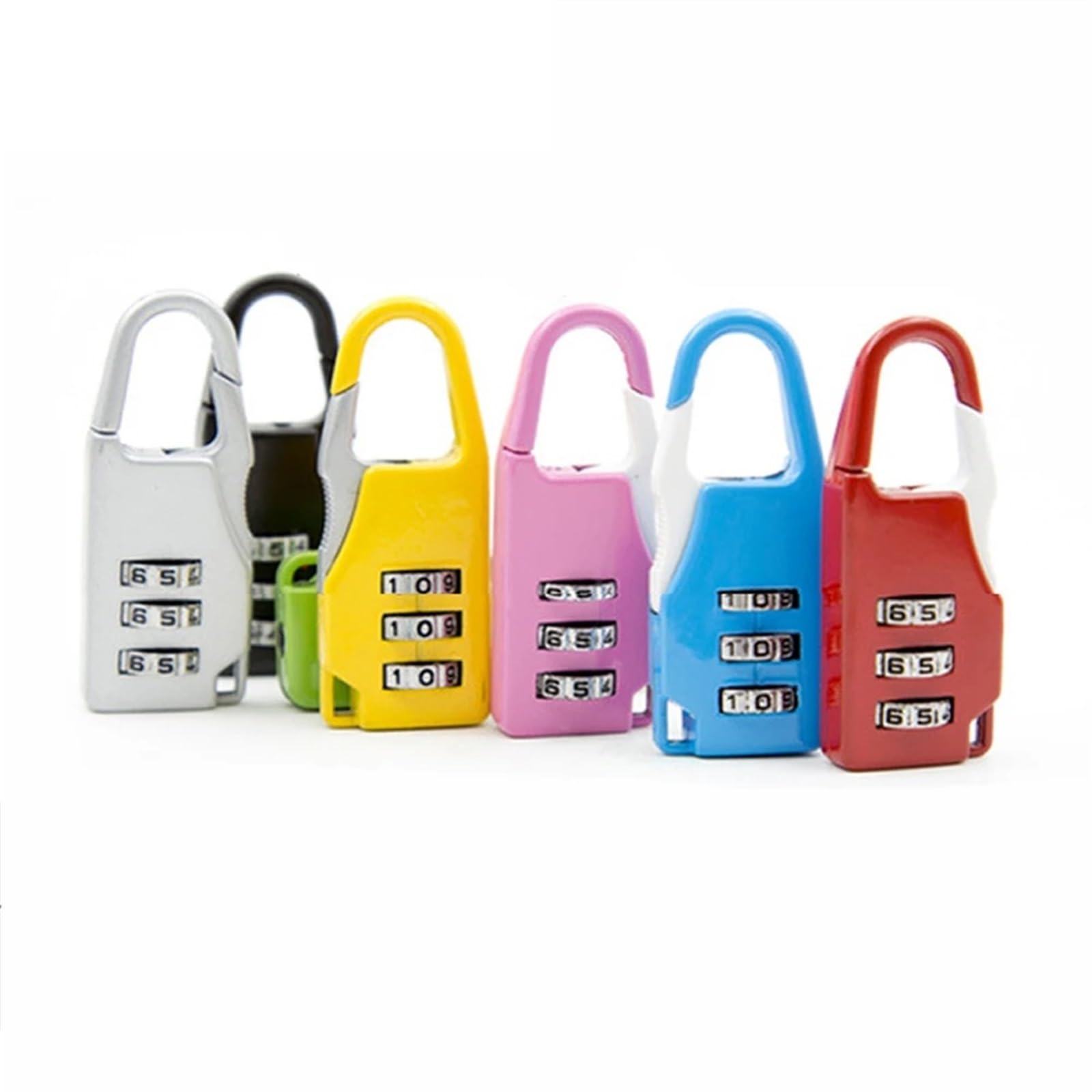 Cadenas à combinaison coloré avec mot de passe à 3 chiffres for sac à bagages, sac à dos, sac à main, valise, tiroir, armoire, Rarelock ZS25, 1 pièce(Blue)