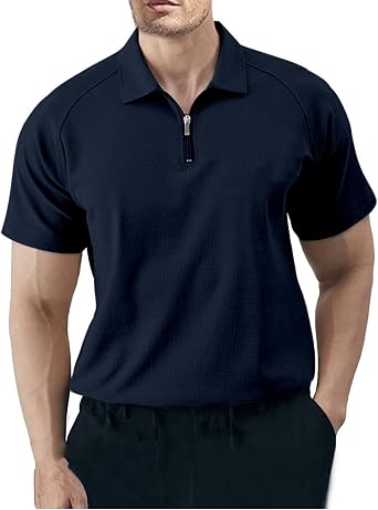 Ymosrh Mens Casual Polo Shirts Summer Golf Polos Short Sleeve Tennis Shirts Business Casual T-Shirts Shirts, M-3XL