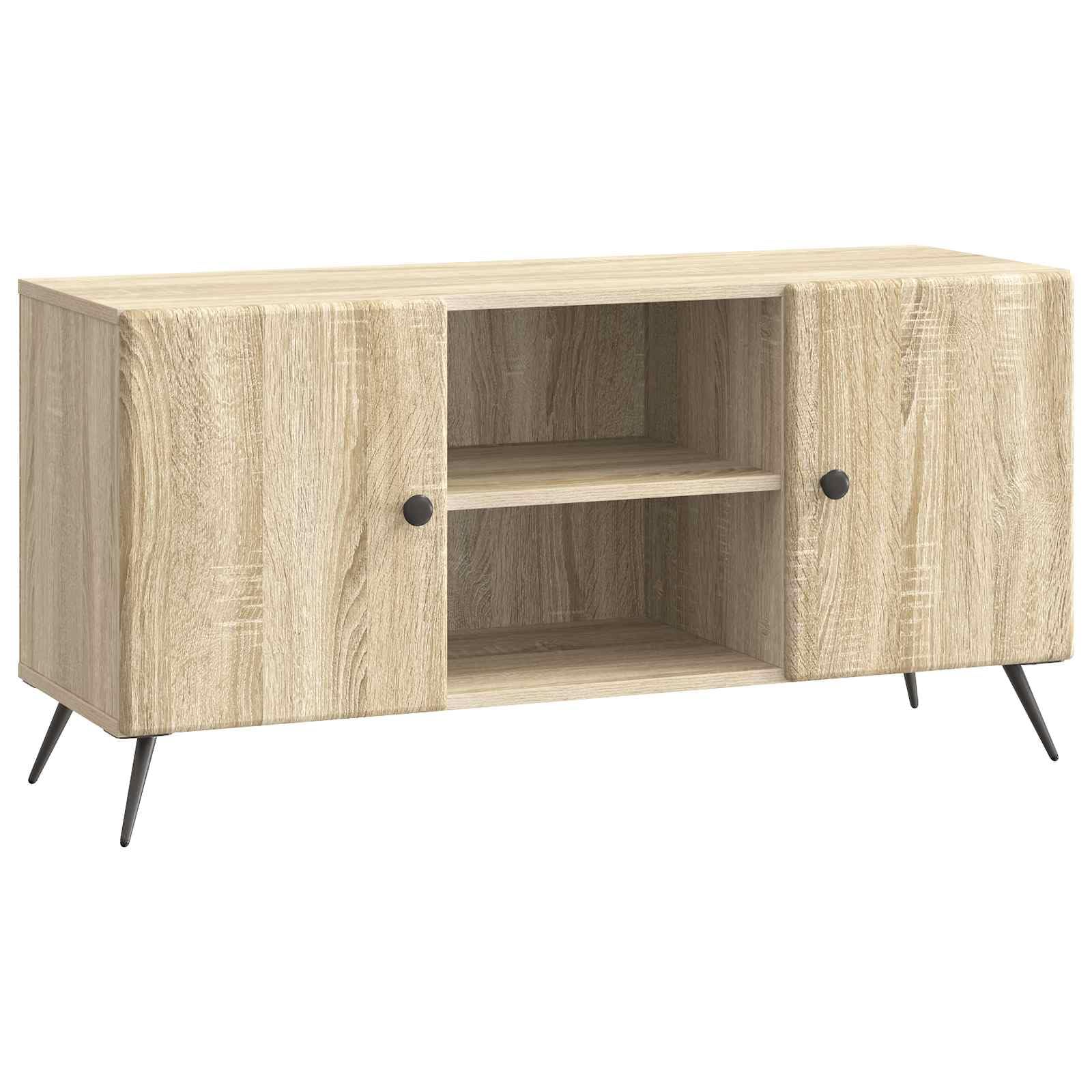 Mobile basso per TV, in rovere Sonoma, 102 x 34,5 x 50 cm