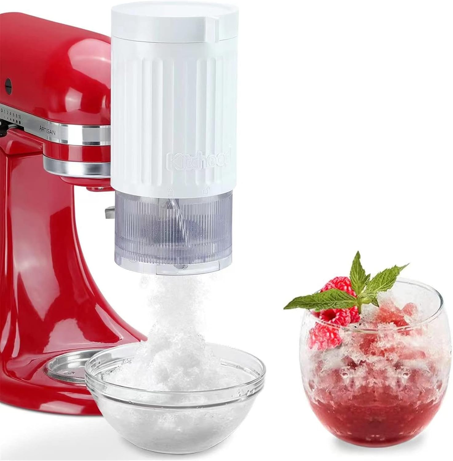 Shave Ice Attachment for Kitchenaid Mixers, Shaved Ice