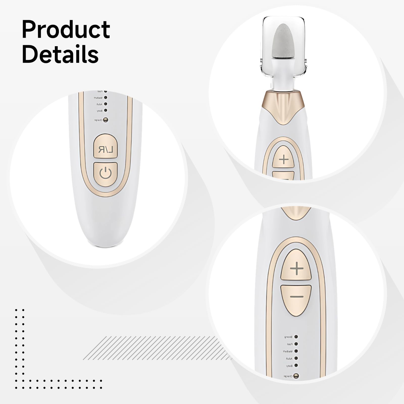 Kit trapano elettrico senza fili, ricaricabile E-File per unghie spesse, kit portatile per manicure e pedicure con 8 punte da trapano per casa e viaggio