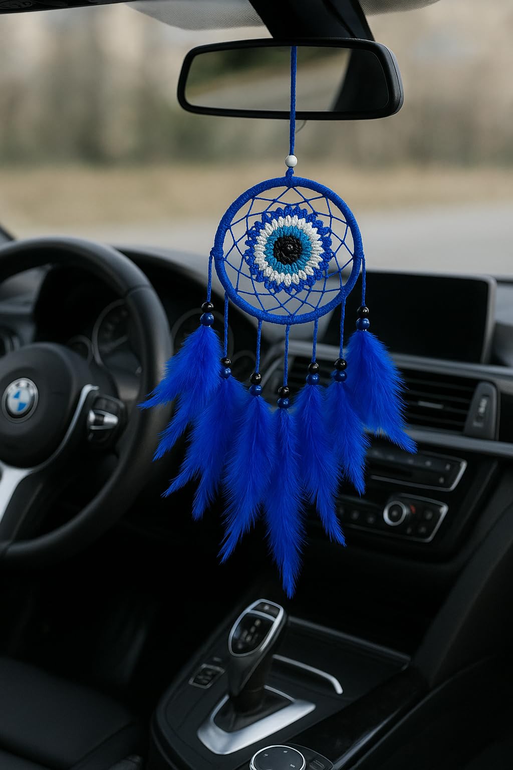 Giftwa Evil Eye Car Hanging Accessories Interior Ornament Rear View Mirror Decorative Showpiece Hanging Decoration-image-4