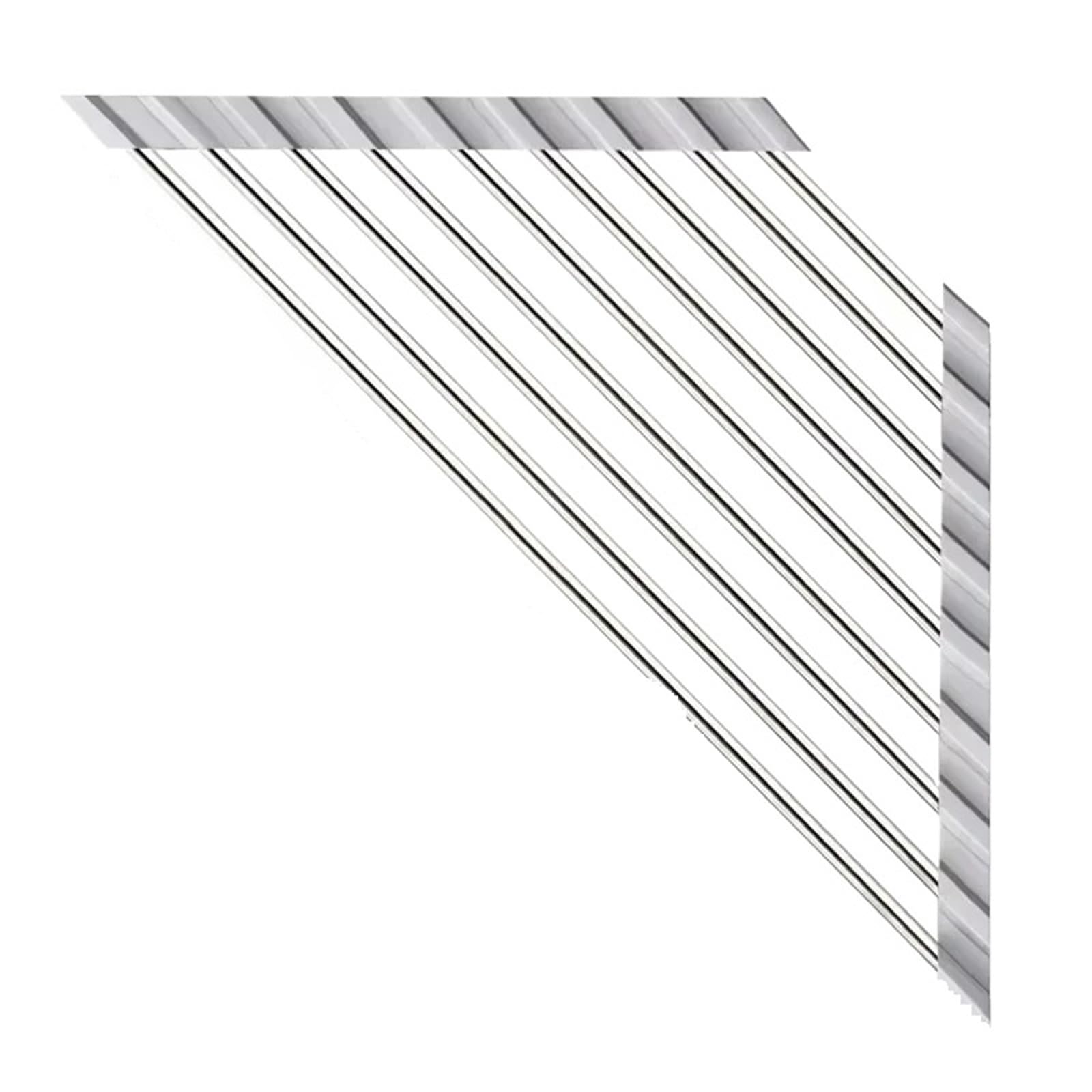 VEXALIFORM Dish Rack Triangle Dish Drying Rack Foldable