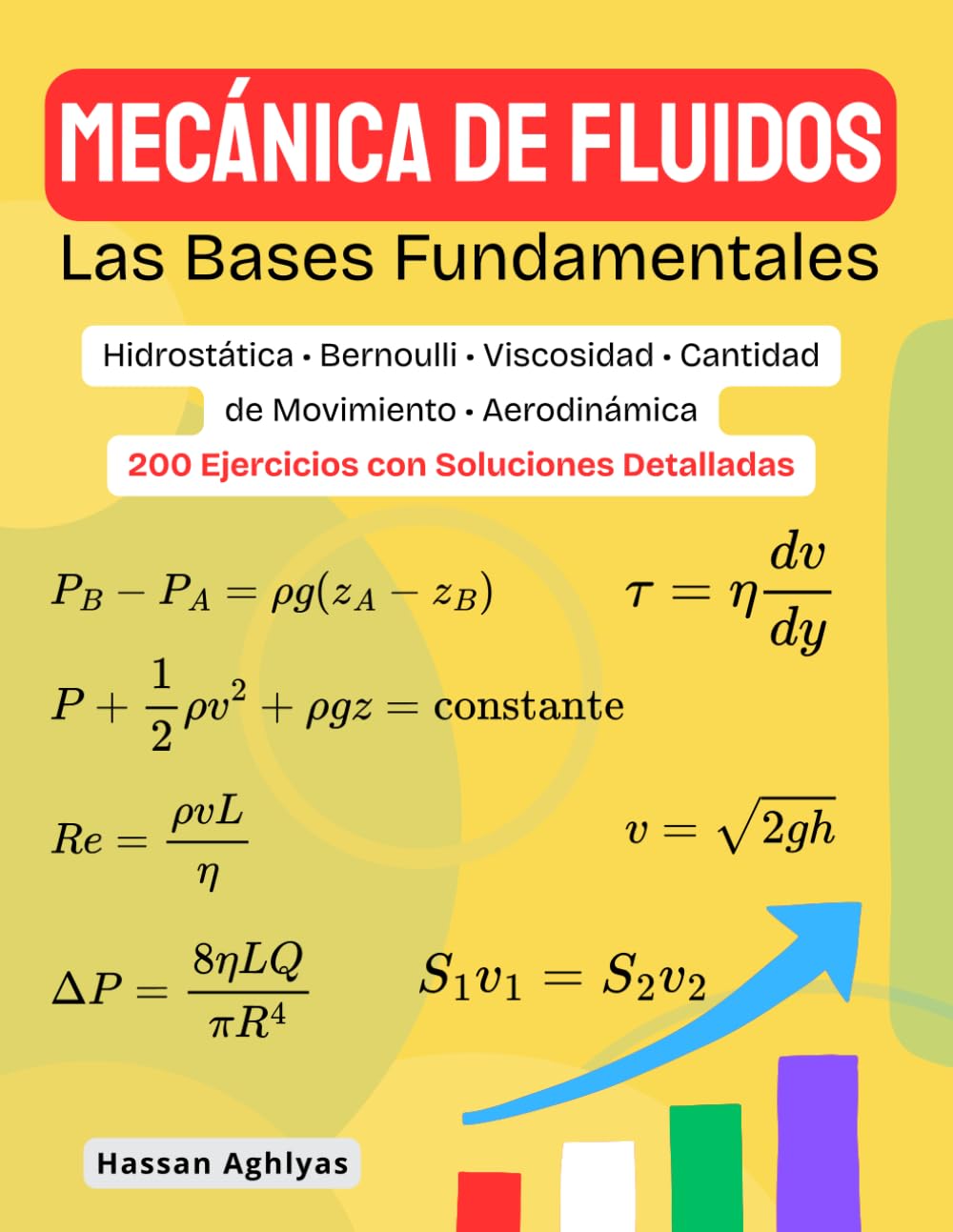 MECÁNICA DE FLUIDOS (Las Bases Fundamentales) | Hidrostática • Bernoulli • Viscosidad • Cantidad de Movimiento • Aerodinámica: 200 Ejercicios con Soluciones Detalladas