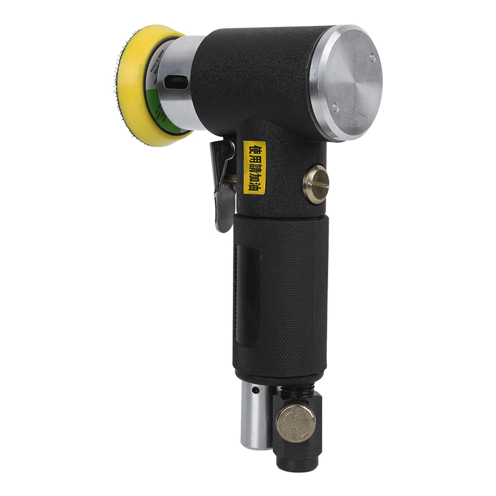 Lijadora de aire SustVita con velocidad sin carga de 1500 RPM, pulidora neumática de 6 CFM con entrada de 1/4 de pulgada, incluye almohadillas de 2 y 3 pulgadas para esquinas