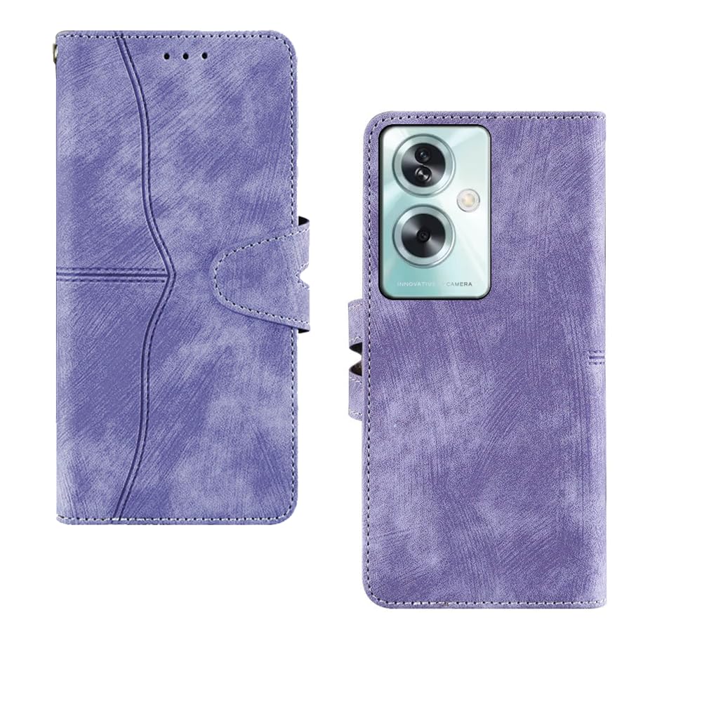 Inktree Oppo A79 5G Flip Cover | with Built in RFID Blocking Material | Card Pockets Wallet & Stand | Flip Cover for Oppo A79 5G - Purple (B0CNHBJP8Q) Amazon Price History, Amazon Price Tracker