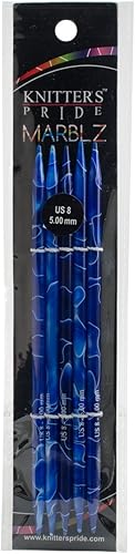 Knitter's Pride - Agujas de doble punta Marblz 6", tamaño 8/0.197 in