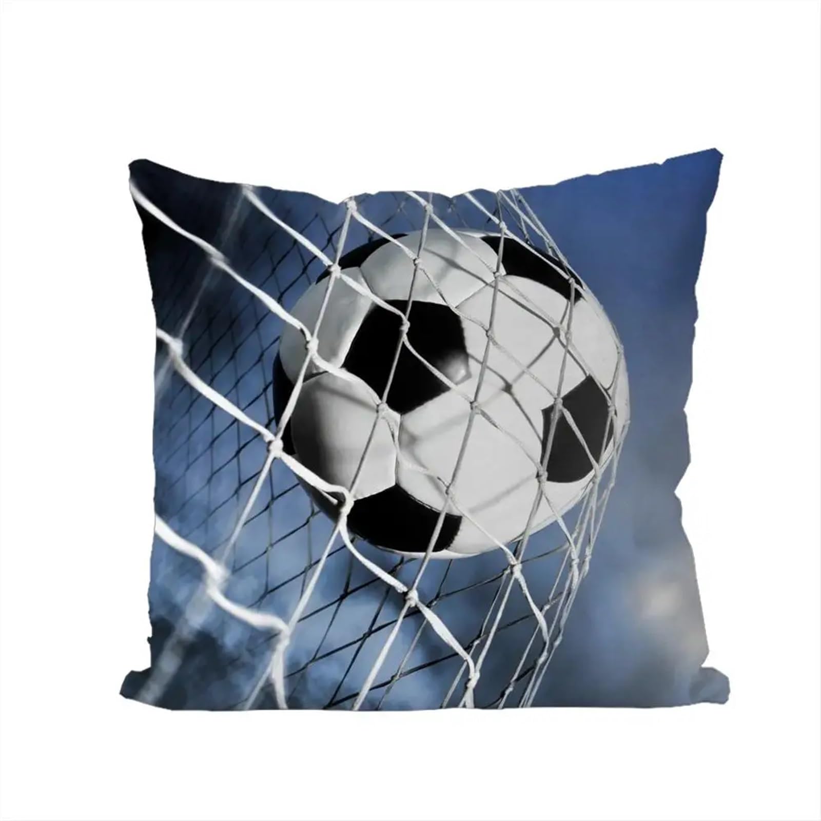 GIYXHU Football Pillow For Car Sofa Decorative Home Double-sided Print Plush Square Throw Cushion for Sofa(Color2)