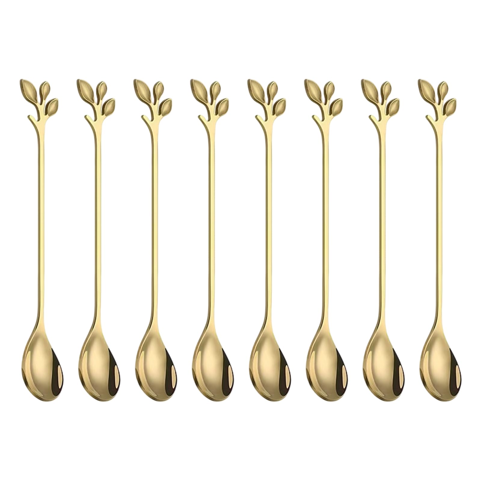 Buxuaaaa Multipurpose Nonrust Steel Spoon with Leaves Shape Suitable for Coffee Stirring Dessert Serving and Gift Use Gift Stirrer