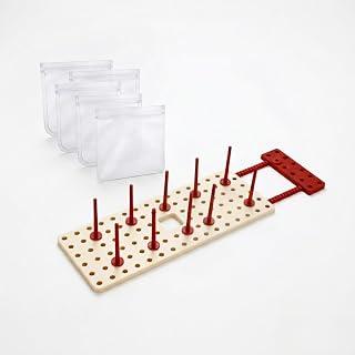 Reusable Food Storage Bags (5 Pack) with Drying Rack and Organizer. Compact size: 8.5 x 6.45 inches. (White-5 white bads)
