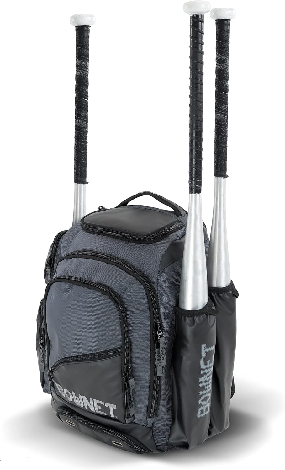 Bownet Commando Baseball Bat Backpack - Tactical Sports Bag for 3 Bats & Equipment Organizer for Baseball & Softball