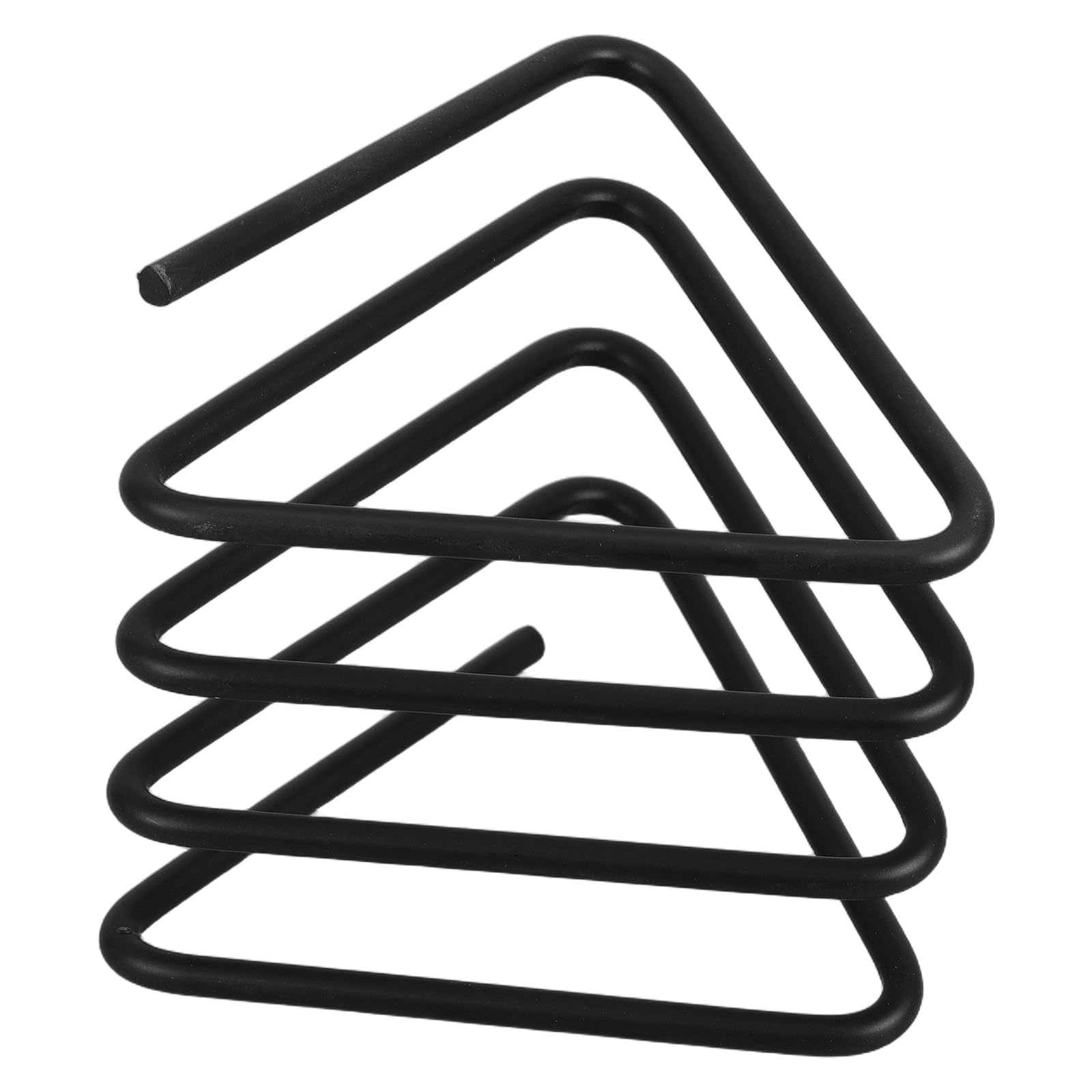 Organizador de cocina de metal triangular para almacenamiento de tapas y bandejas