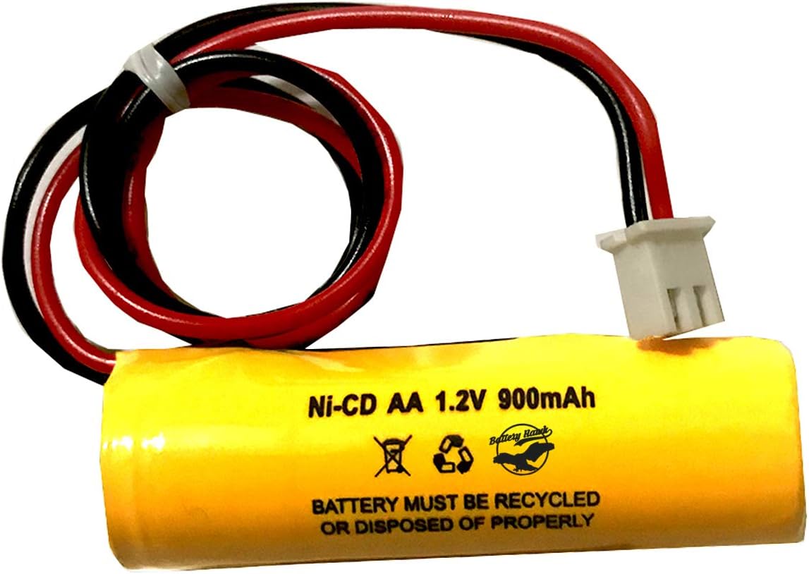AA900mAh 1.2V Unitech BST DAA900BT AA Ni-CD 900mAh Exit Sign Emergency Light Batteryhawk, LLC Fire Exit Battery