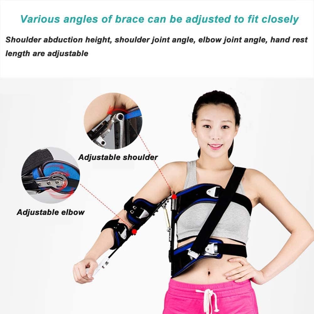 Cushion Hinged Elbow Brace with Sling Adjustable Elbow Support Stabilizer Splint for Ligament Strains Post Recovery