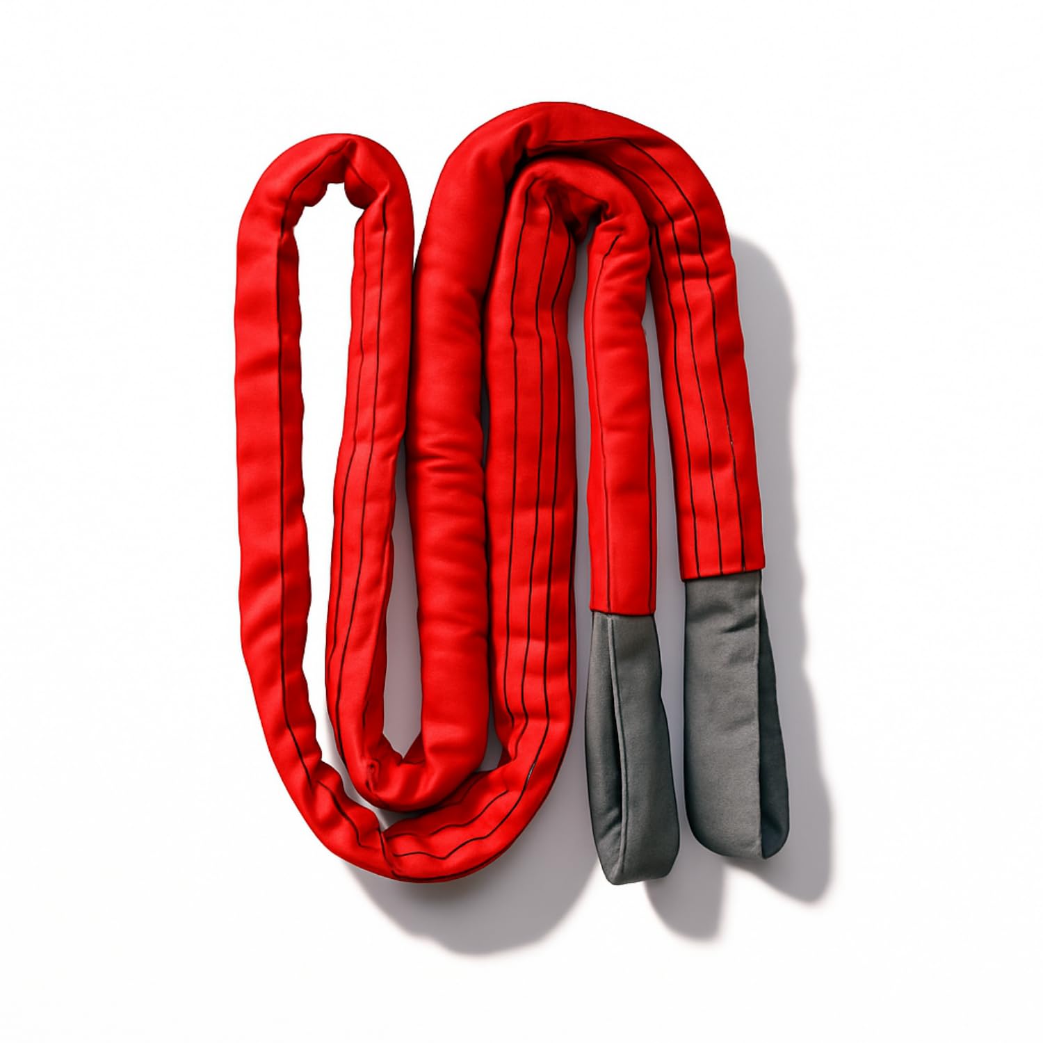 Correa de remolque de 35 t – 6 m de poliéster para taller, agricultura y asistencia en carretera – extremadamente resistente para camiones, remolcadores y silvicultura (6 m/35 toneladas