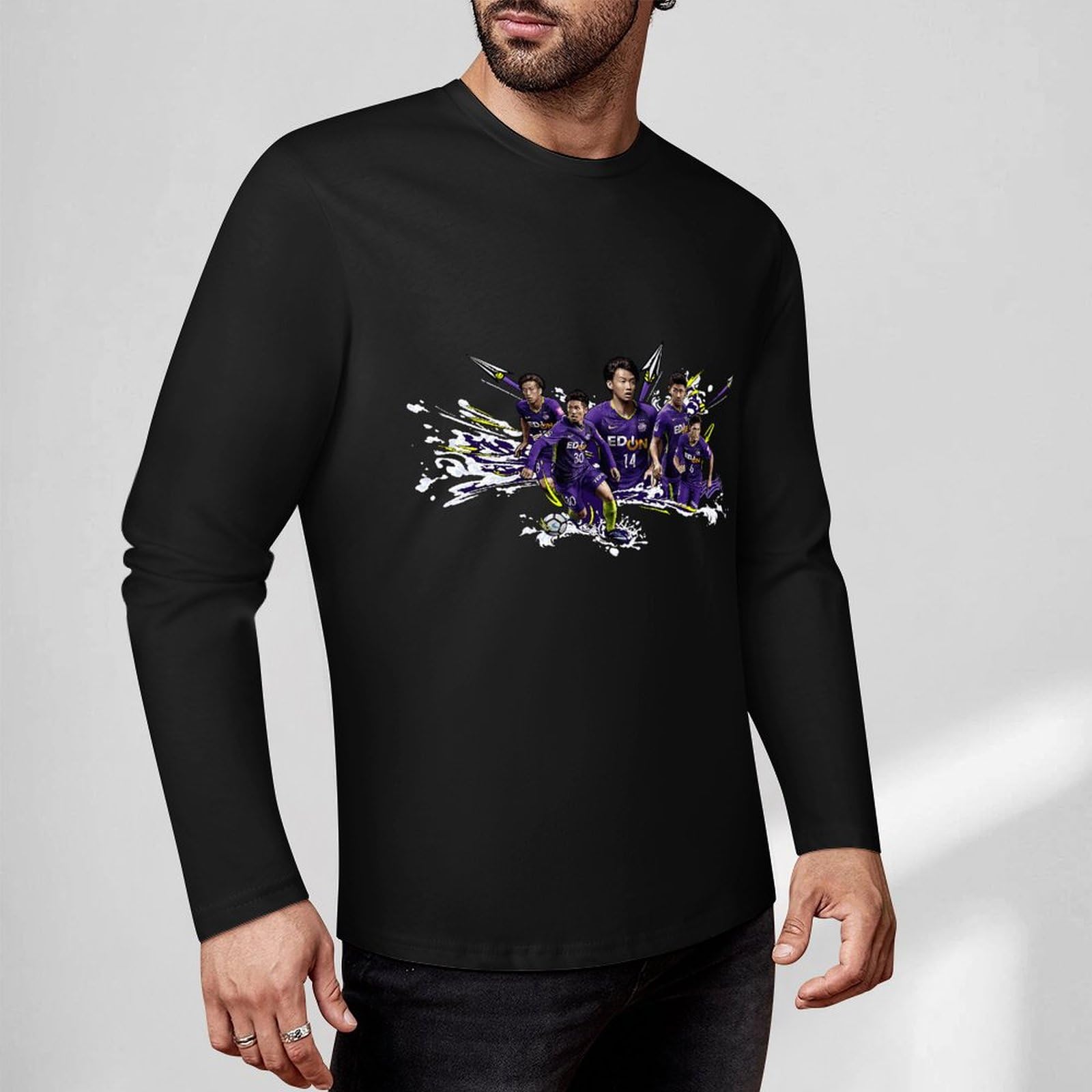Amazon.co.jp: ロングtシャツ メンズ サンフレッチェ広島 長袖 綿100
