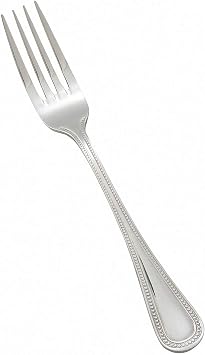 Winco 8 3/4" Pearl Stainless Steel Table Forks Set of 12