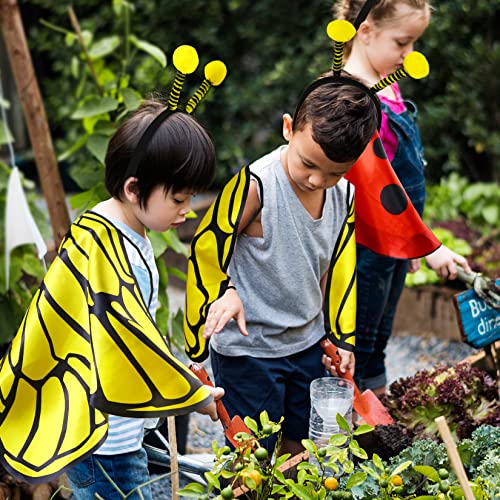Disfraz infantil de abeja con alas y antenas para niños miniatura 4