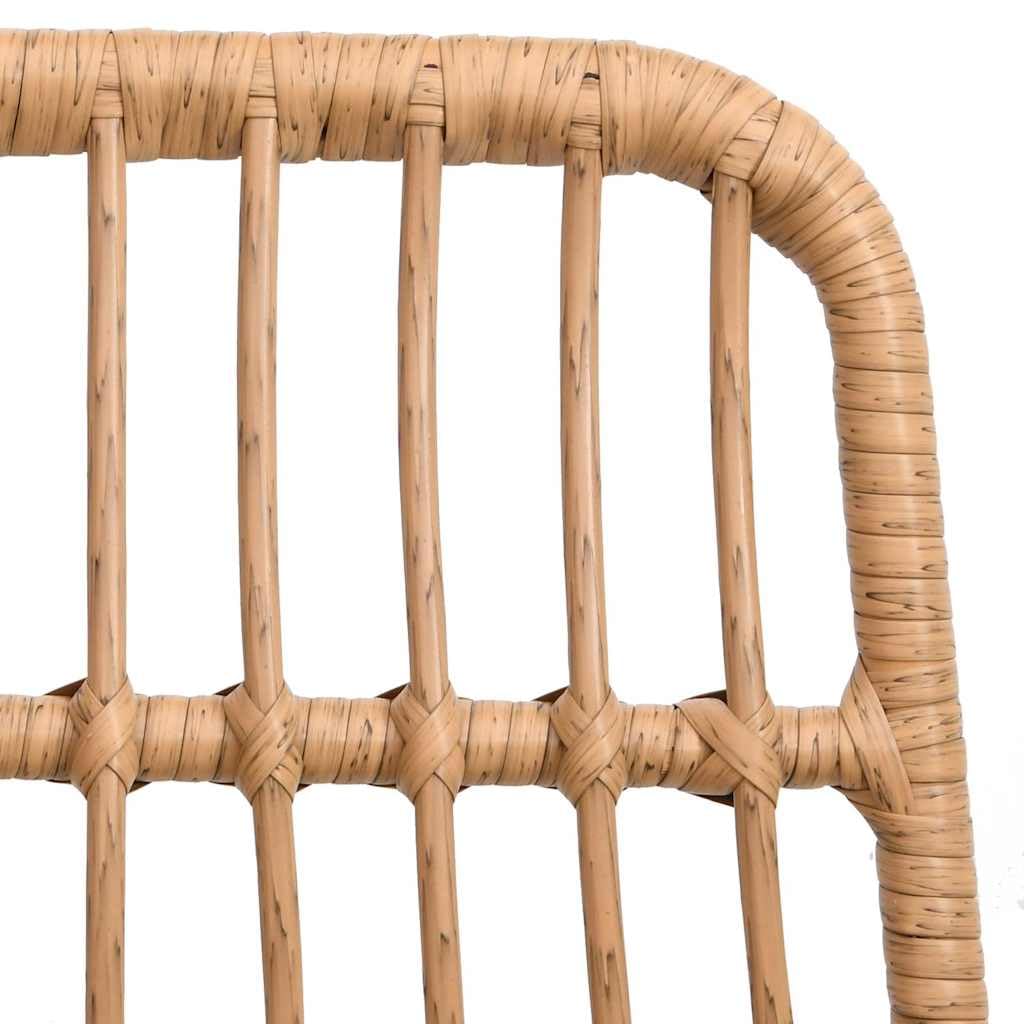 Krzesła ogrodowe 2 szt. 48 x 62 x 84 cm rattan PE