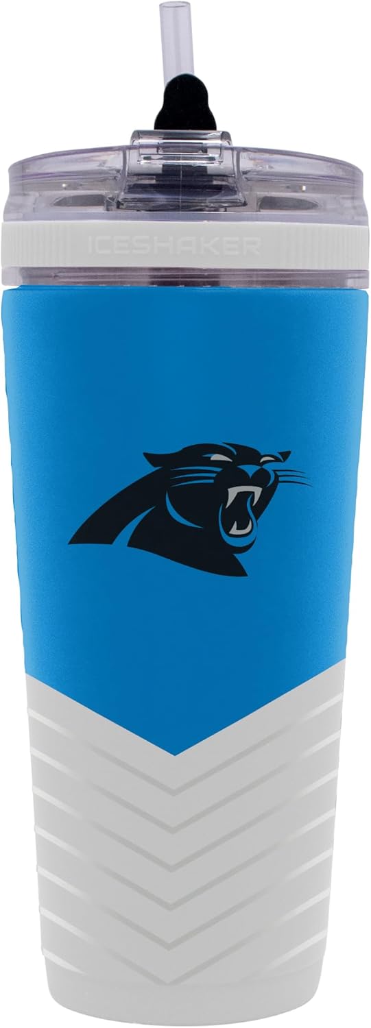 Panthers 26oz 4D Flex Ice Shaker in Stainless Steel by Carolina Panthers