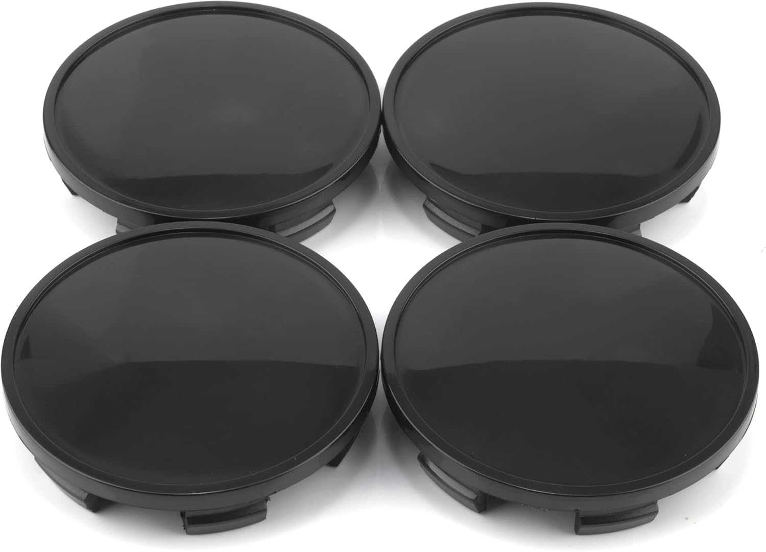 RTRHINOTUNING 4PCS 65mm Wheel Center Caps Compatible with 2001-2004 Mustang 2002-2004 Focus 2010-2014 F150 Rim, OD: 2.56"/ 65 mm ID: 2.32"/ 59 mm Rim Center Caps Black