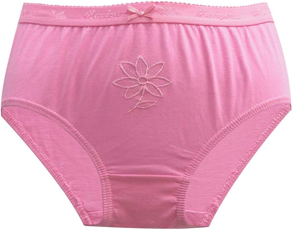MariposaWomen's Cotton Outer Elastic Embroidery Panty