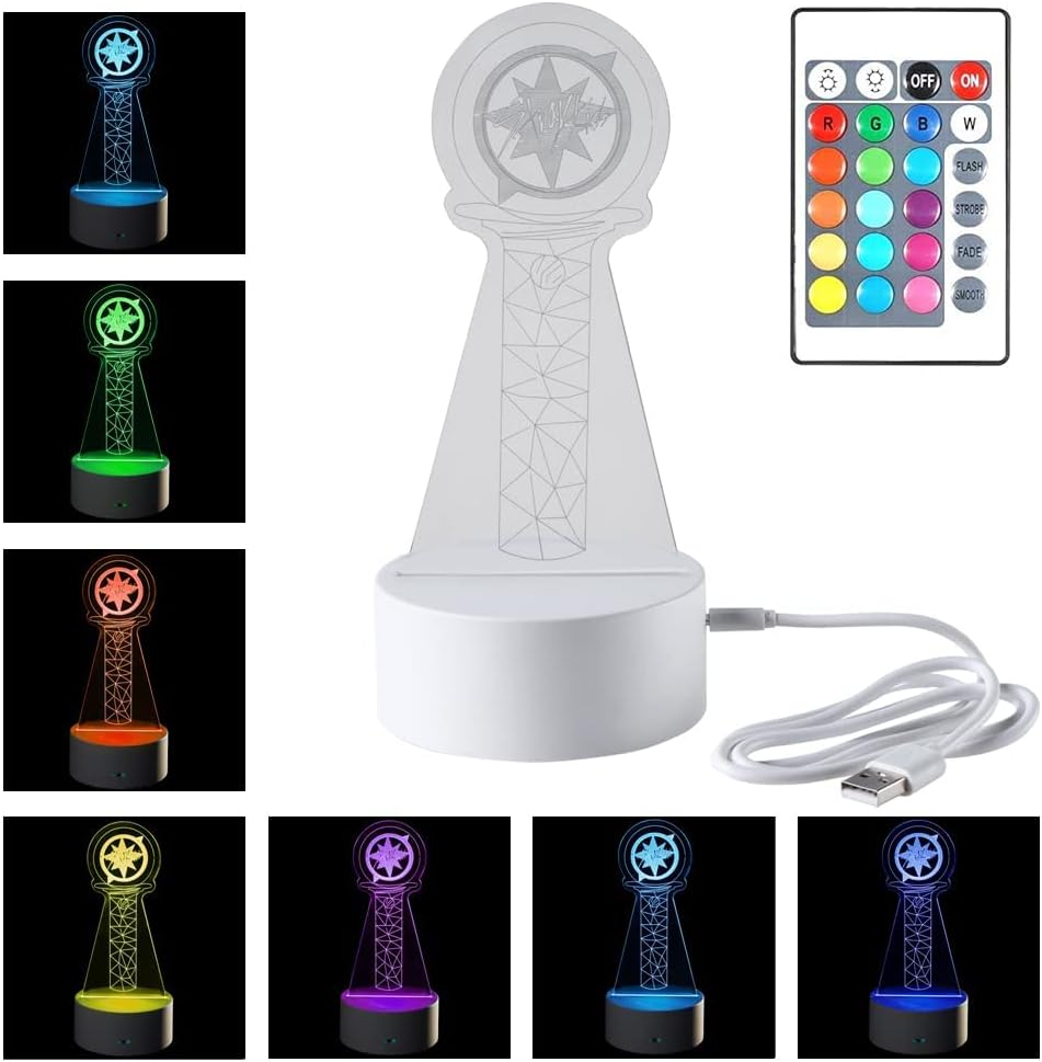 WGEEEY Kpop Stray Kids 16 Colors LED USB Acrylic Night Light with Remote Control for Home Room Decoration - Image 2