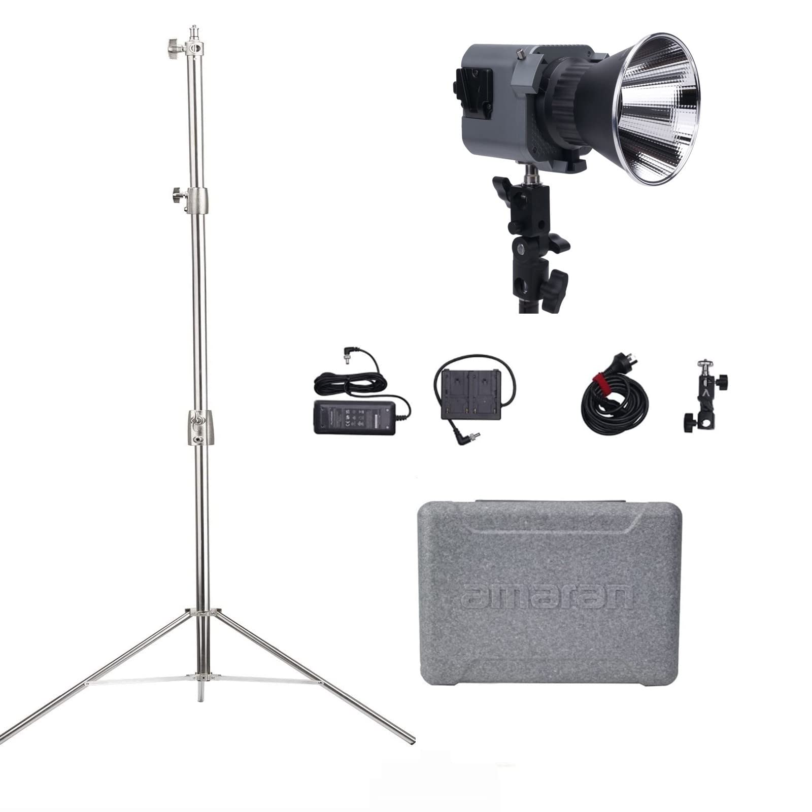 Amazon | Aputure Amaran 60d S 2.8M ライトスタンドキット付き、60W