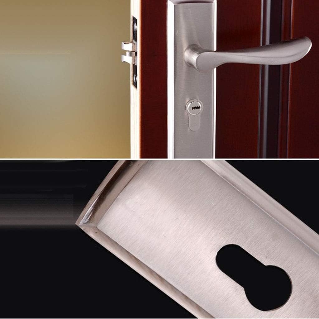 Internal Door Handle Set Lever Door Handle Locks Lockset Bedroom Privacy Dual Latch with 3 Keys